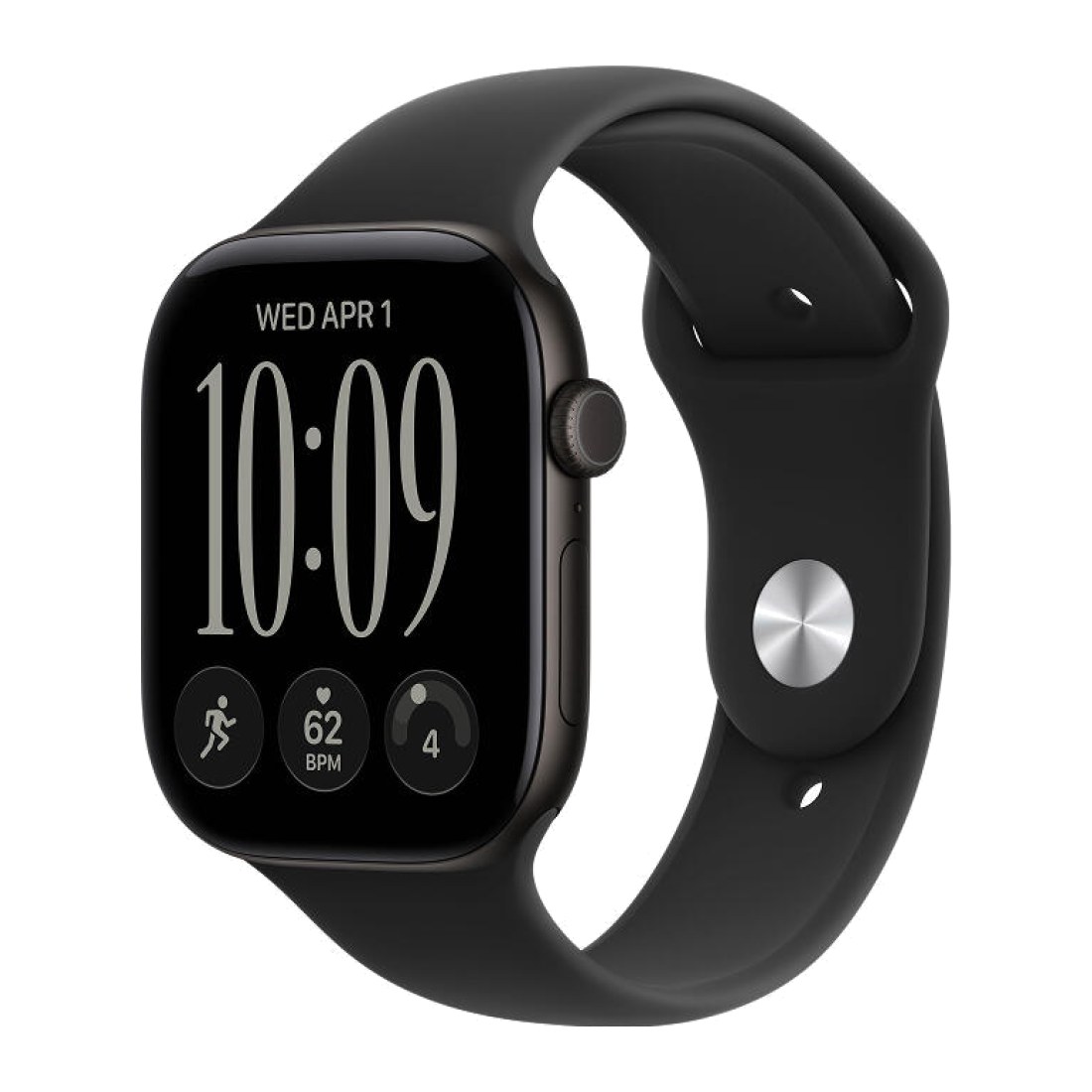 Apple Watch Series 12 46 мм Jet Black Sport Band M/L