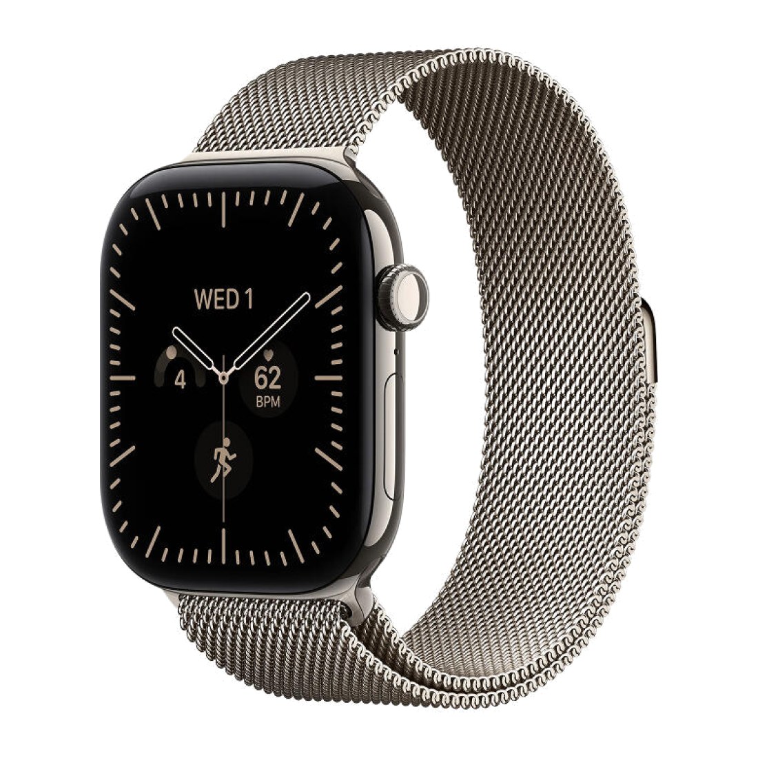 Apple Watch Series 12 42 мм Natural Titanium Sport Band Navy Blue S/M