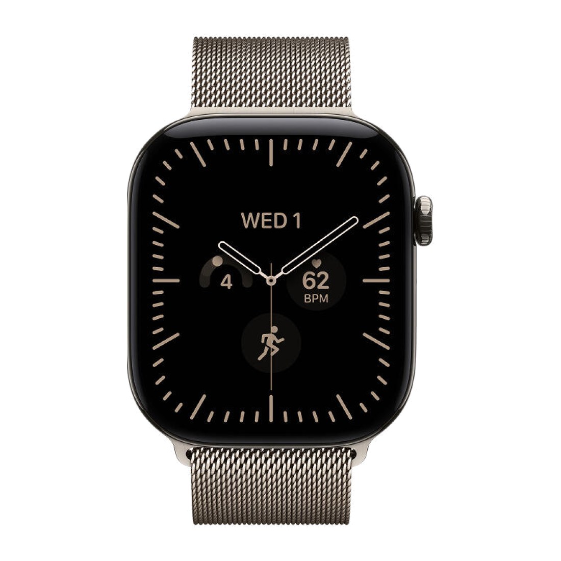 Apple Watch Series 12 42 мм Natural Titanium Sport Band Navy Blue S/M
