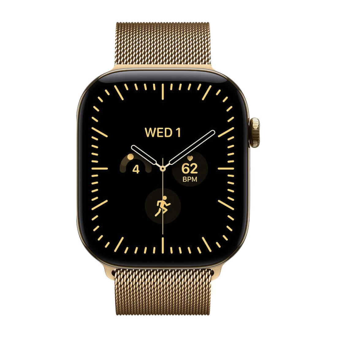 Apple Watch Series 12 42 мм Radiant Gold Titanium Sport Band Burgundy S/M