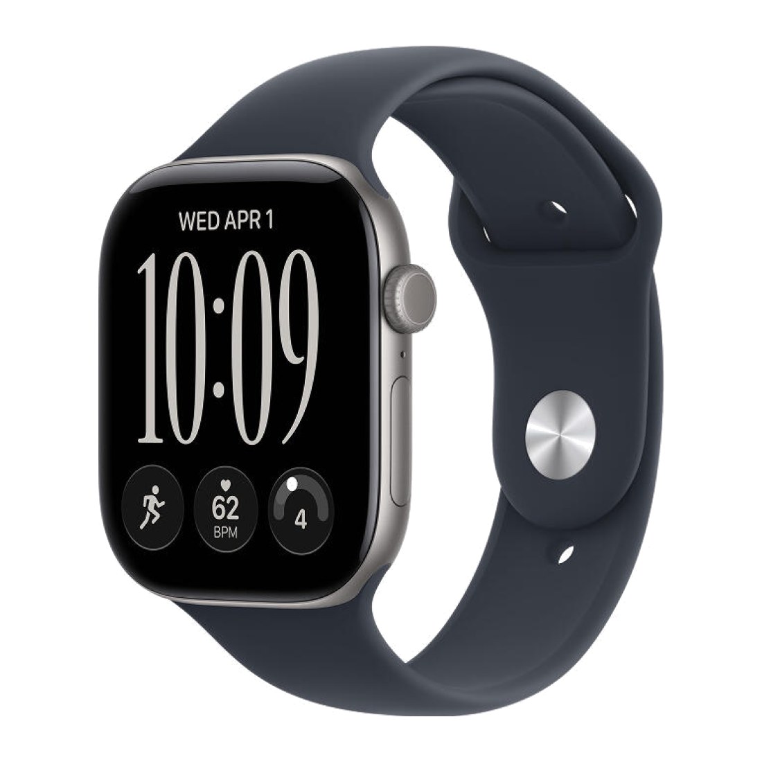 Apple Watch Series 12 42 мм Space Gray Navy Sport Band S/M
