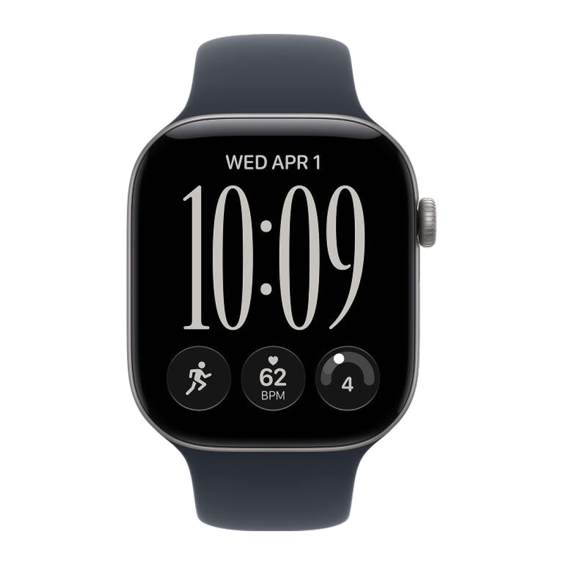 Apple Watch Series 12 42 мм Space Gray Navy Sport Band M/L