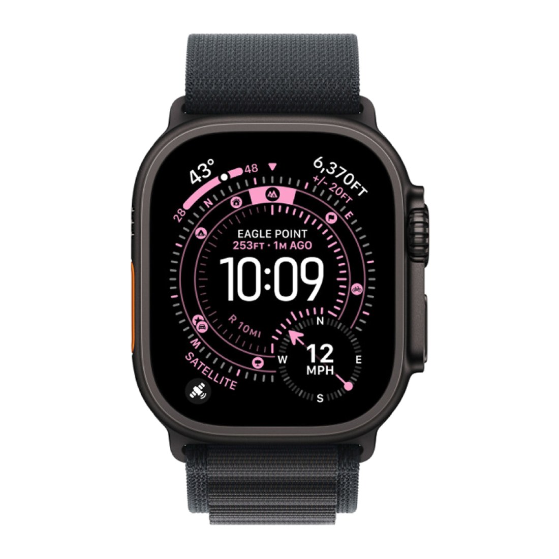 Apple Watch Ultra 2 49 мм Black Dark Green Alpine Loop M