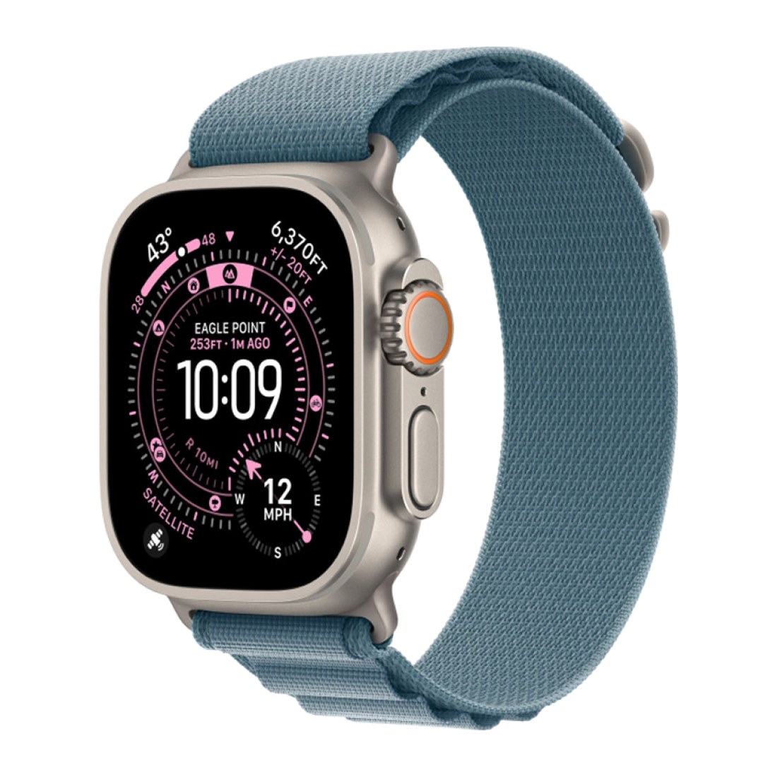 Apple Watch Ultra 3 49 мм Natural (2025) Alpine Loop Light Blue S
