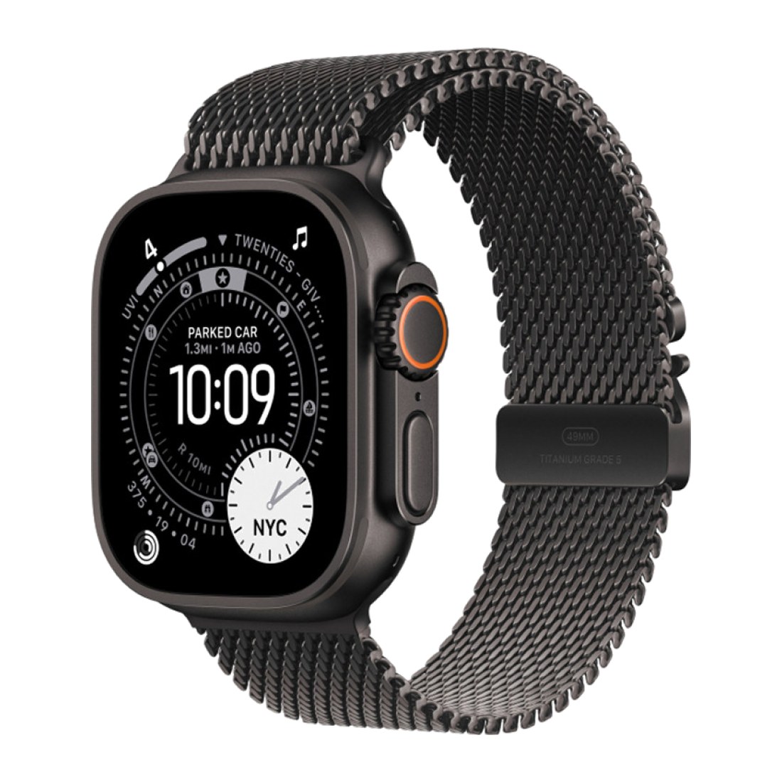 Apple Watch Ultra 3 49 мм Black Titanium with Black Titanium Milanese Loop M