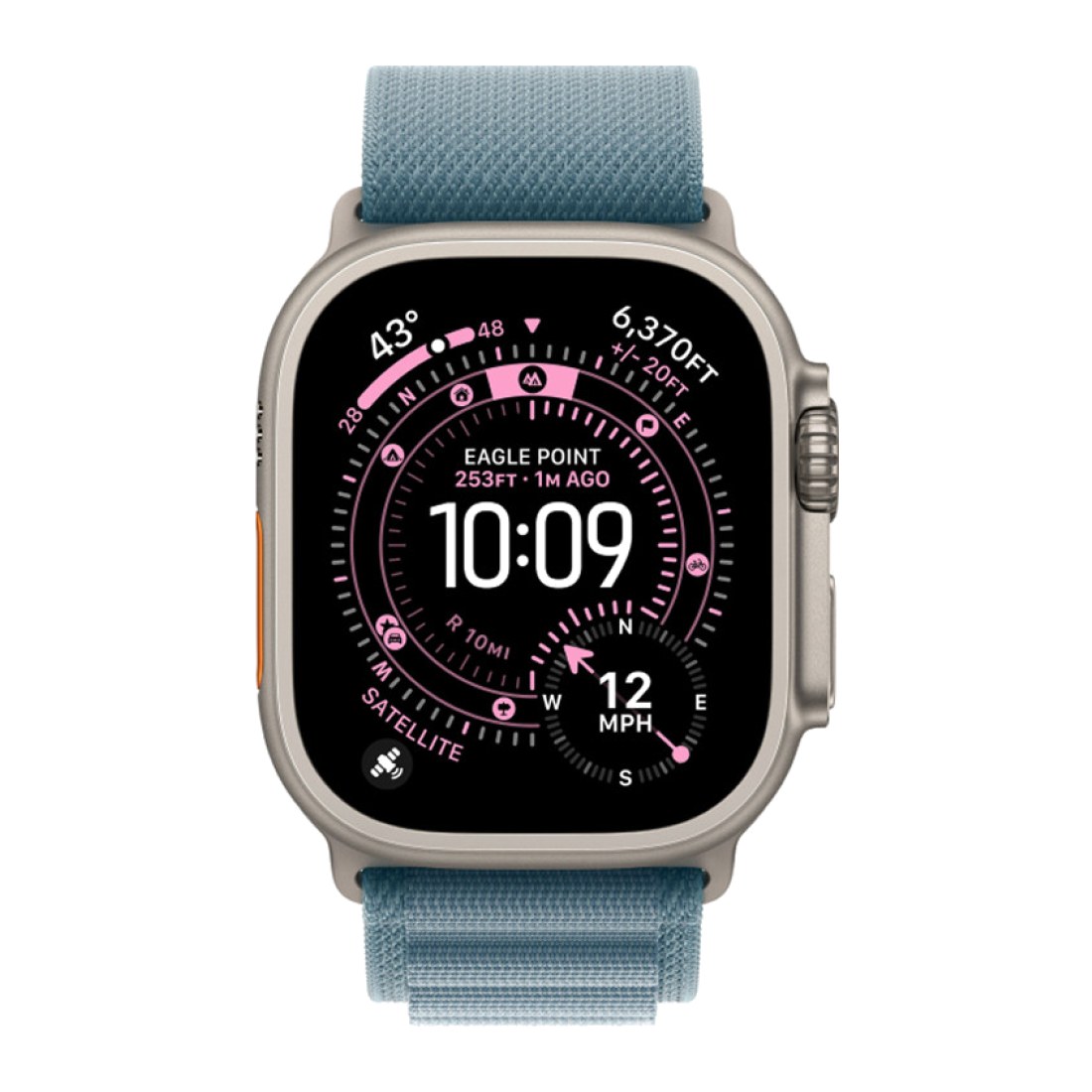 Apple Watch Ultra 3 49 мм Natural (2025) Alpine Loop Light Blue L