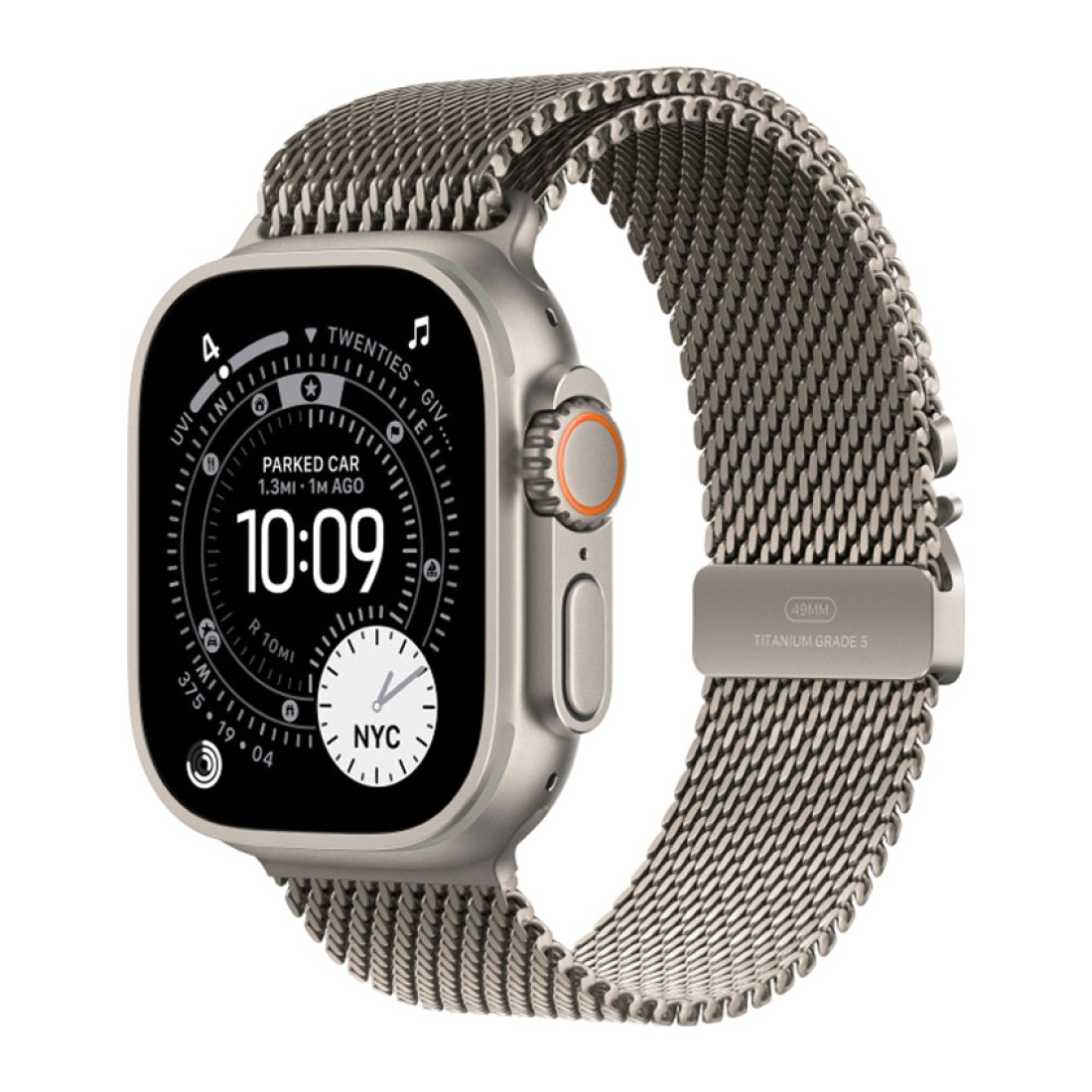 Apple Watch Ultra 3 49 мм Natural Titanium Milanese Natural Loop S