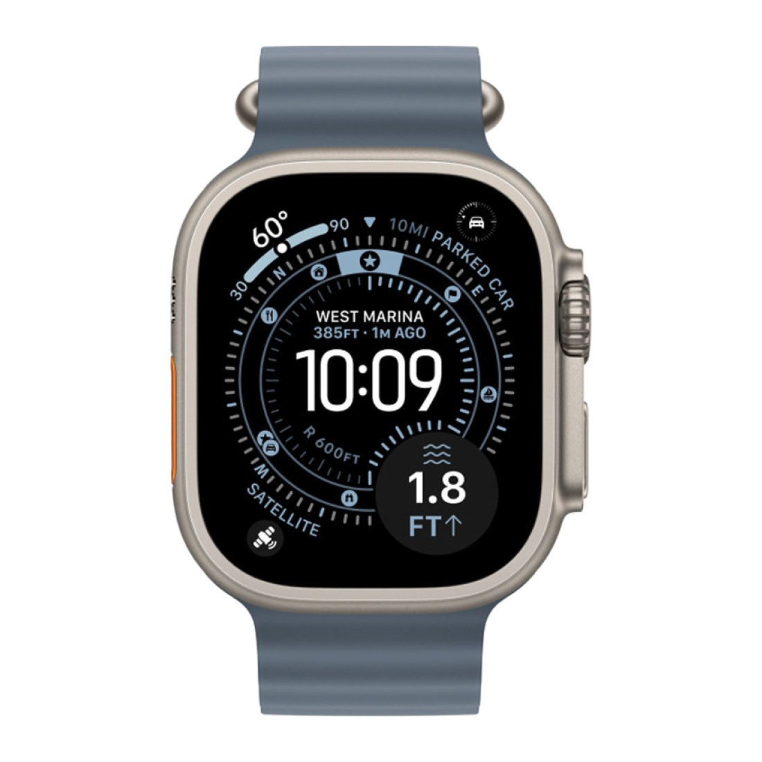 Apple Watch Ultra 3 49 мм Natural Anchor Blue Ocean Band