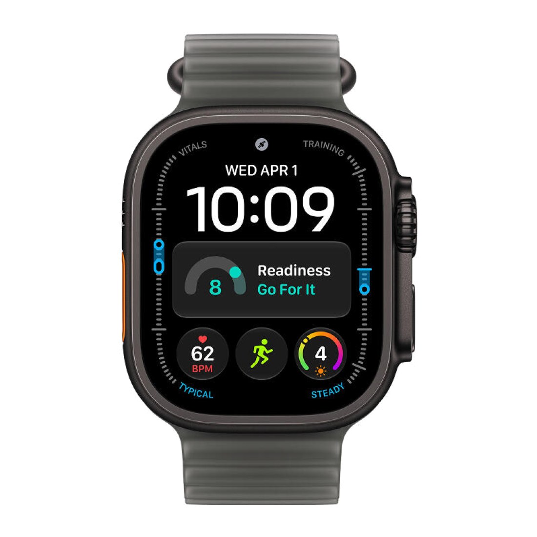 Apple Watch Ultra 4 49 мм Black Titanium Ocean Band Translucent Black