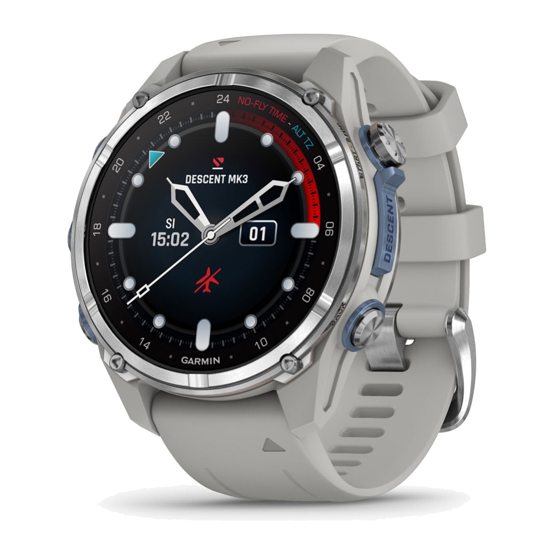 Garmin Descent Mk3 43mm Stainless Steel/Fog Gray