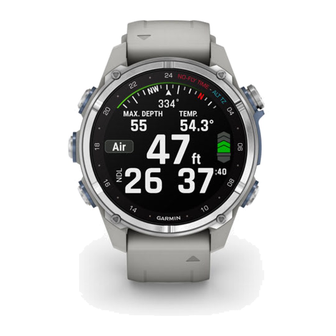 Garmin Descent Mk3 43mm Stainless Steel/Fog Gray