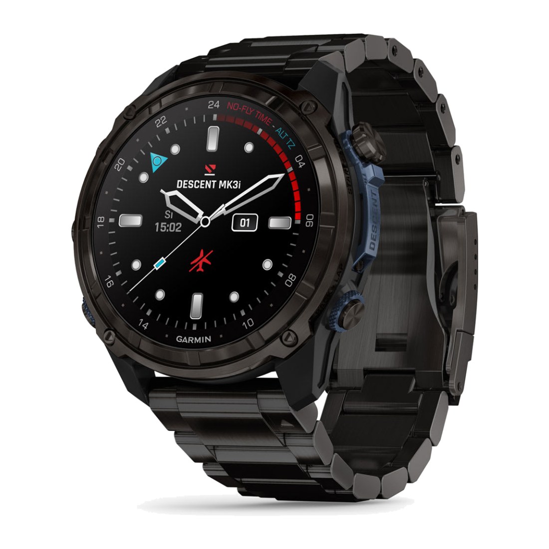 Garmin Descent Mk3i (51mm) Carbon Gray DLC Titanium with DLC Titanium Band + Silicone Black Band