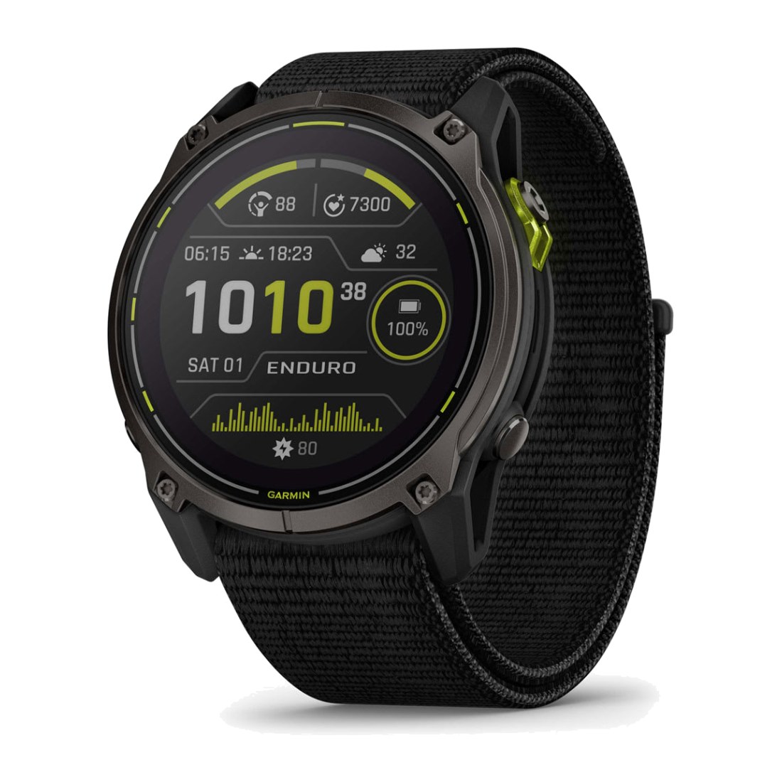 Garmin Enduro 3 (51mm) Sapphire Solar Carbon Gray DLC Titanium with Black Nylon Band