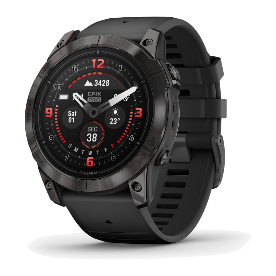 Garmin Epix Pro Gen 2 Sapphire (51mm) Carbon Gray Titanium with Black Band