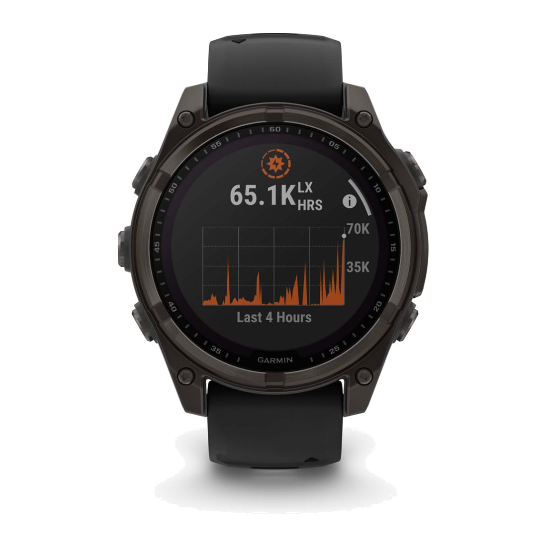 Garmin Fenix 8 (47mm) Solar Sapphire Carbon Gray Titanium with Black/Pebble Silicone Band