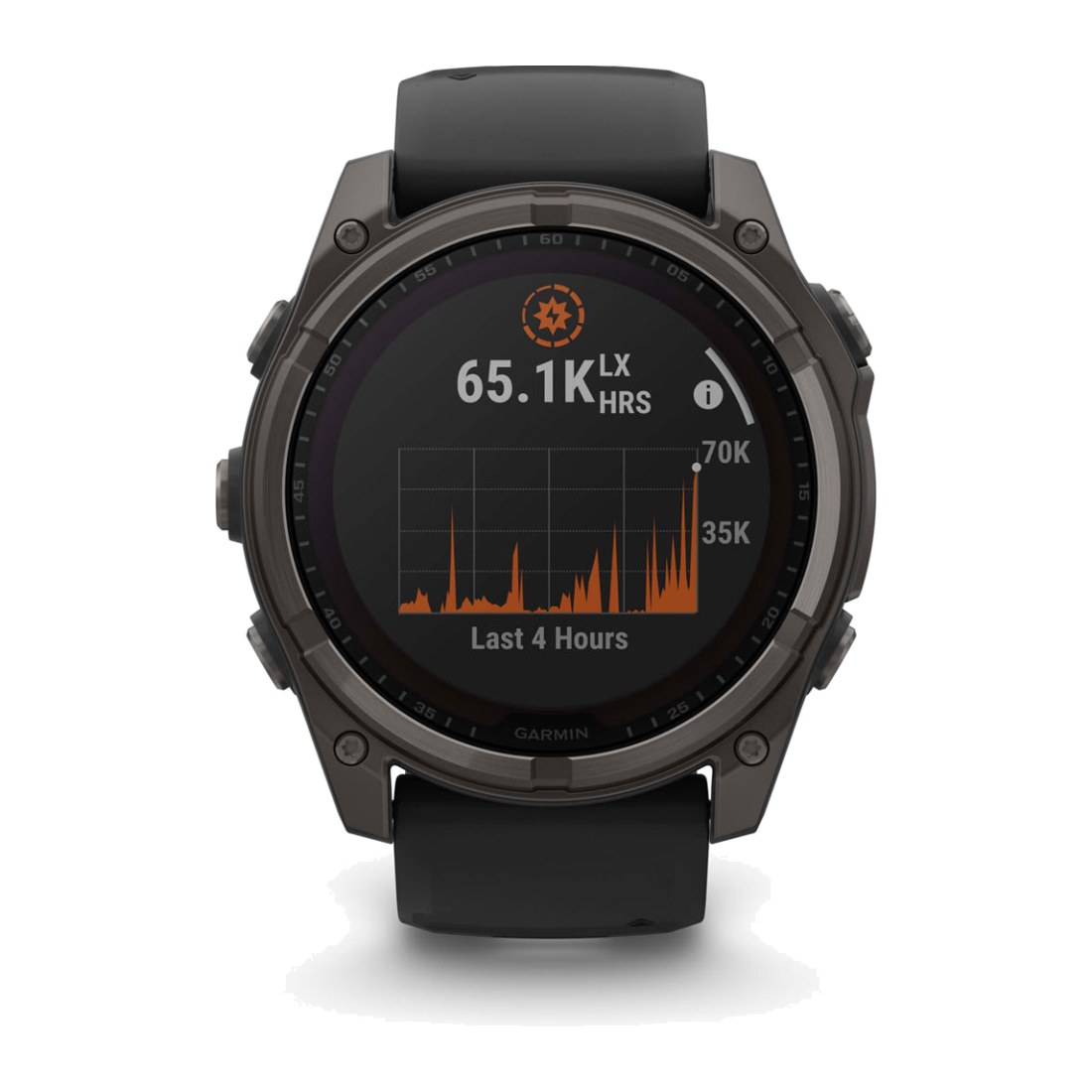 Garmin Fenix 8 (51mm) Solar Sapphire Carbon Gray Titanium with Black/Pebble Silicone Band