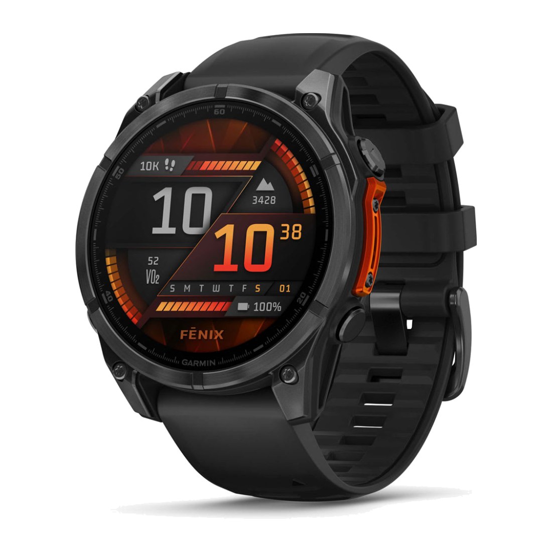 Garmin Fenix 8 (47mm) Amoled Slate Gray with Black Silicone Band