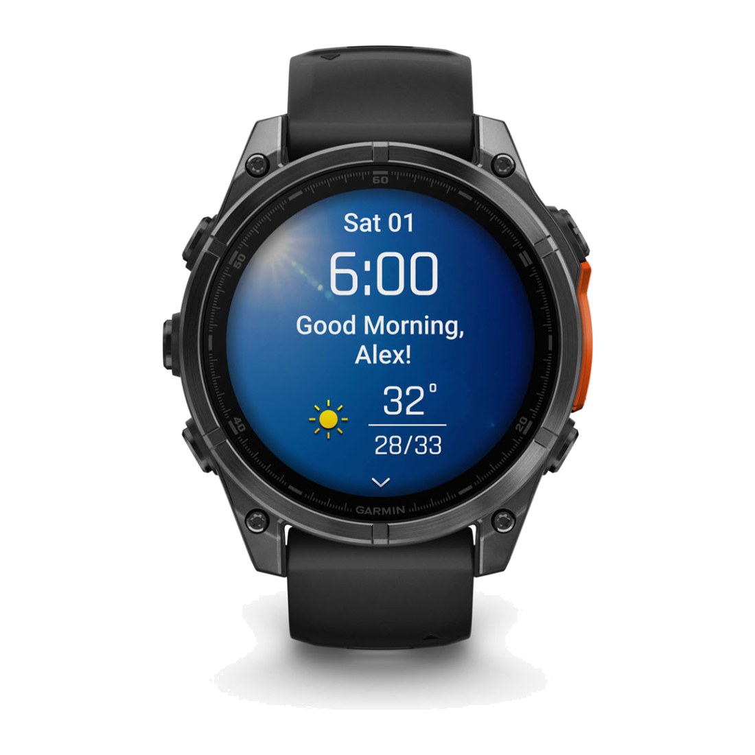 Garmin Fenix 8 (47mm) Amoled Slate Gray with Black Silicone Band