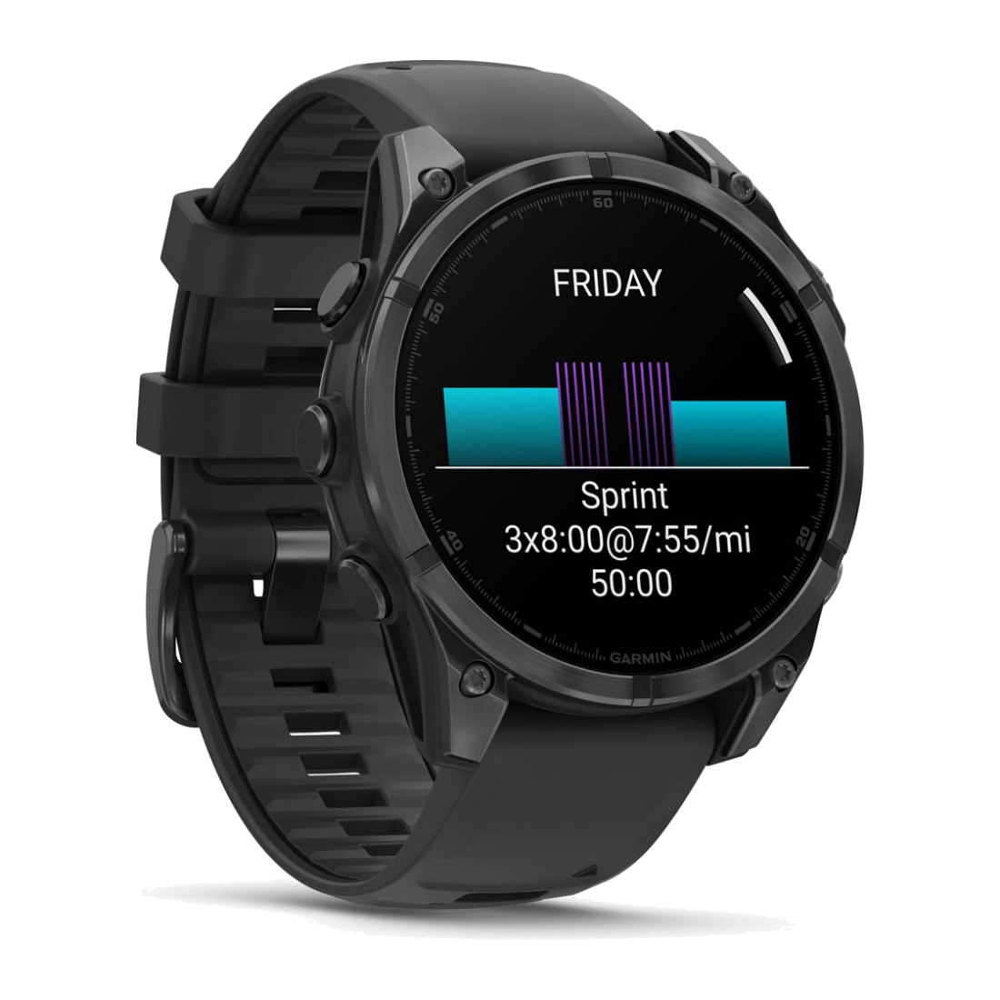 Garmin Fenix 8 (47mm) Amoled Slate Gray with Black Silicone Band