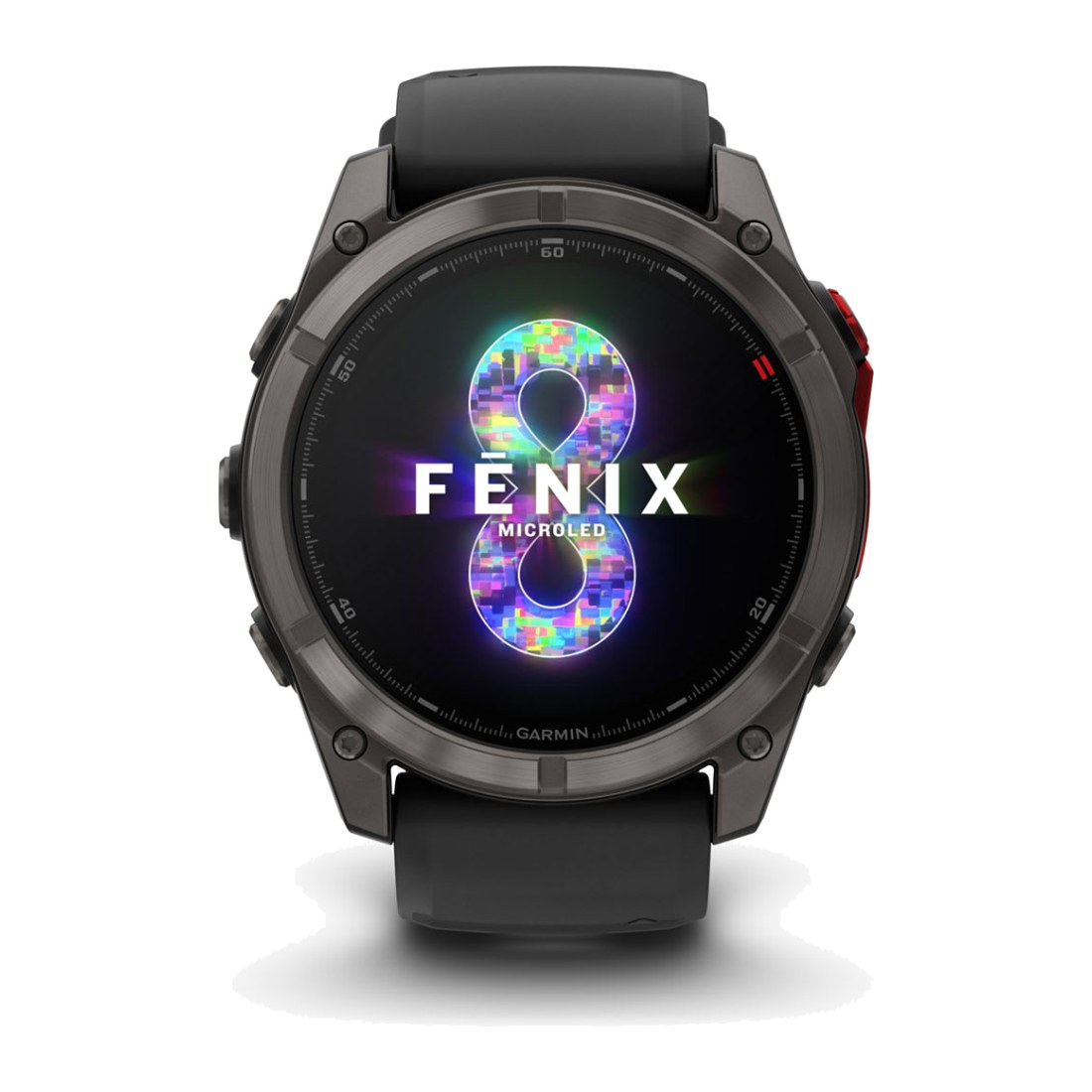 Garmin Fenix 8 Pro (51mm) MicroLED Sapphire (LTE) Carbon Gray Titanium with Black/Pebble Silicone Band