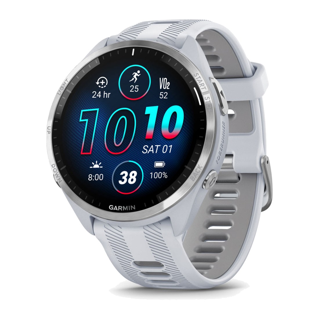 Garmin Forerunner 965 (47mm) Amoled Silver wt White Band