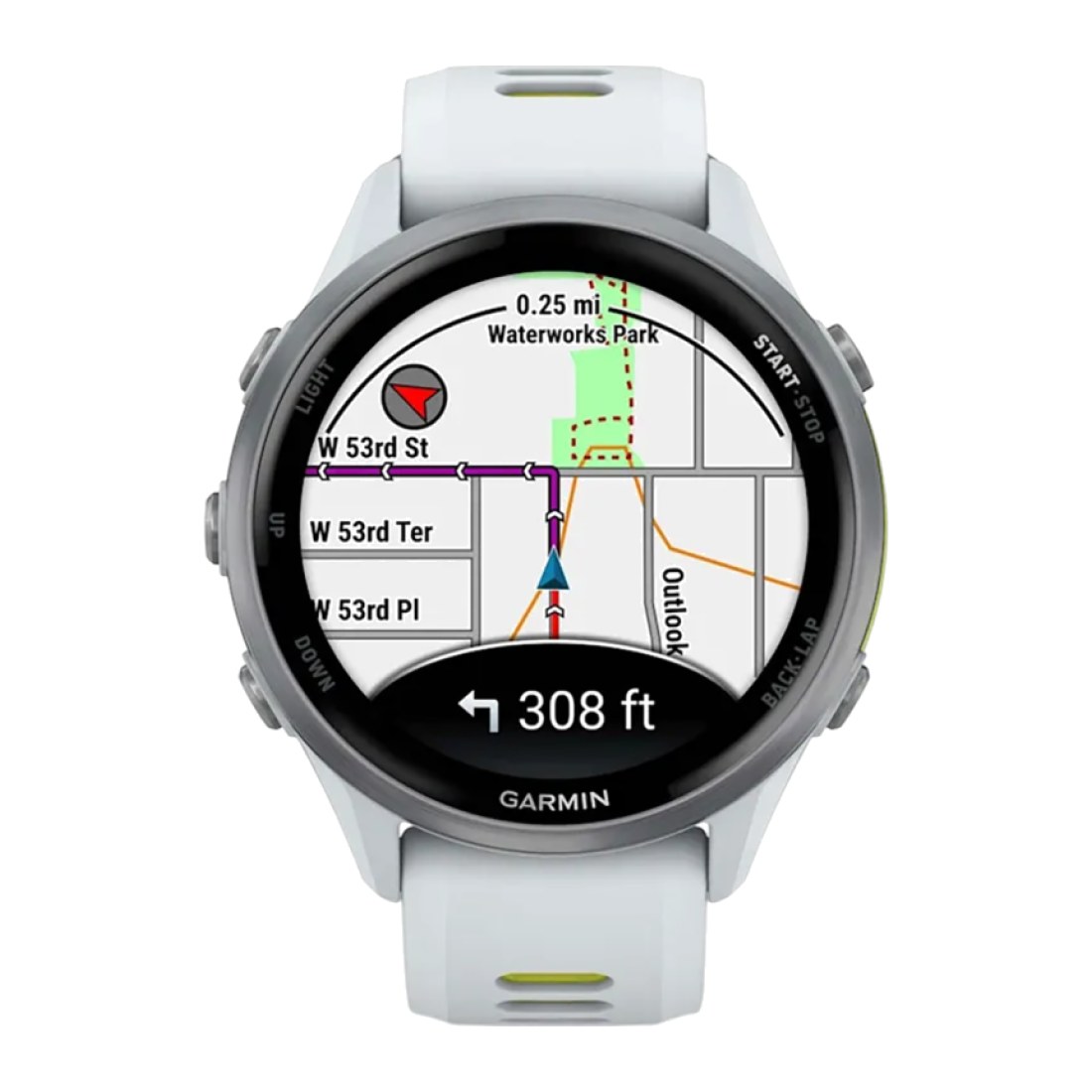 Garmin Forerunner 970 Titanium with Whitestone Case