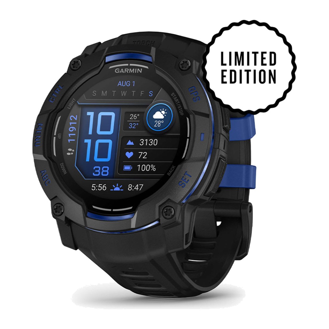 Garmin Instinct 3 50mm AMOLED Bolt Blue
