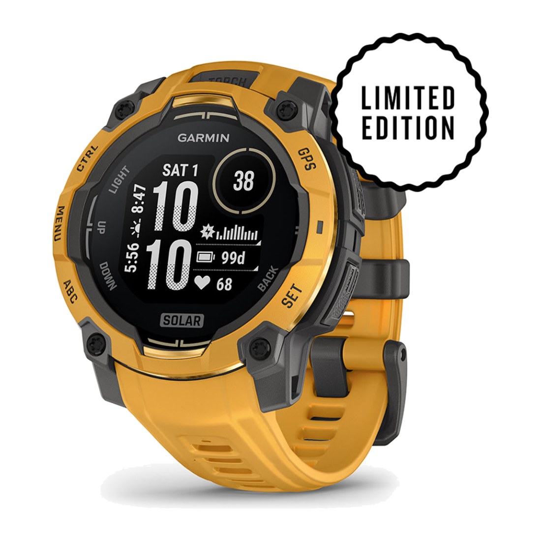 Garmin Instinct 3 (45mm) Solar Sunburst/Gray Band