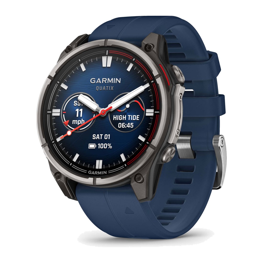 Garmin Quatix 8 47mm Amoled Sapphire Titanium Grey with Blue Band