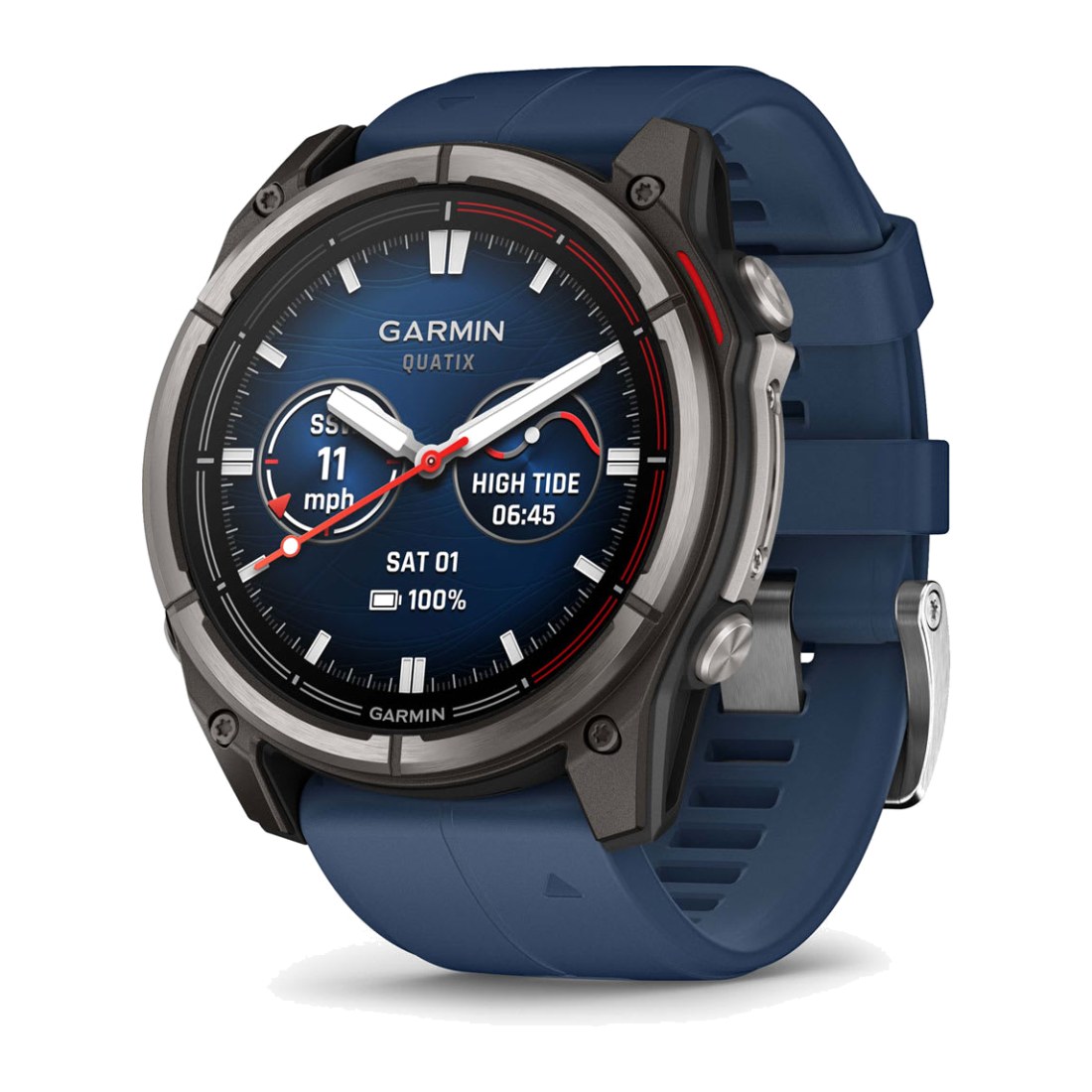 Garmin Quatix 8 51mm Amoled Sapphire Titanium Grey with Blue Band
