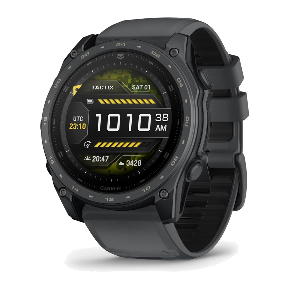 Garmin Tactix 8 (51mm) Amoled Sapphire Applied Ballistic Solver and Ceracote Slate Gray Band Silicone Band