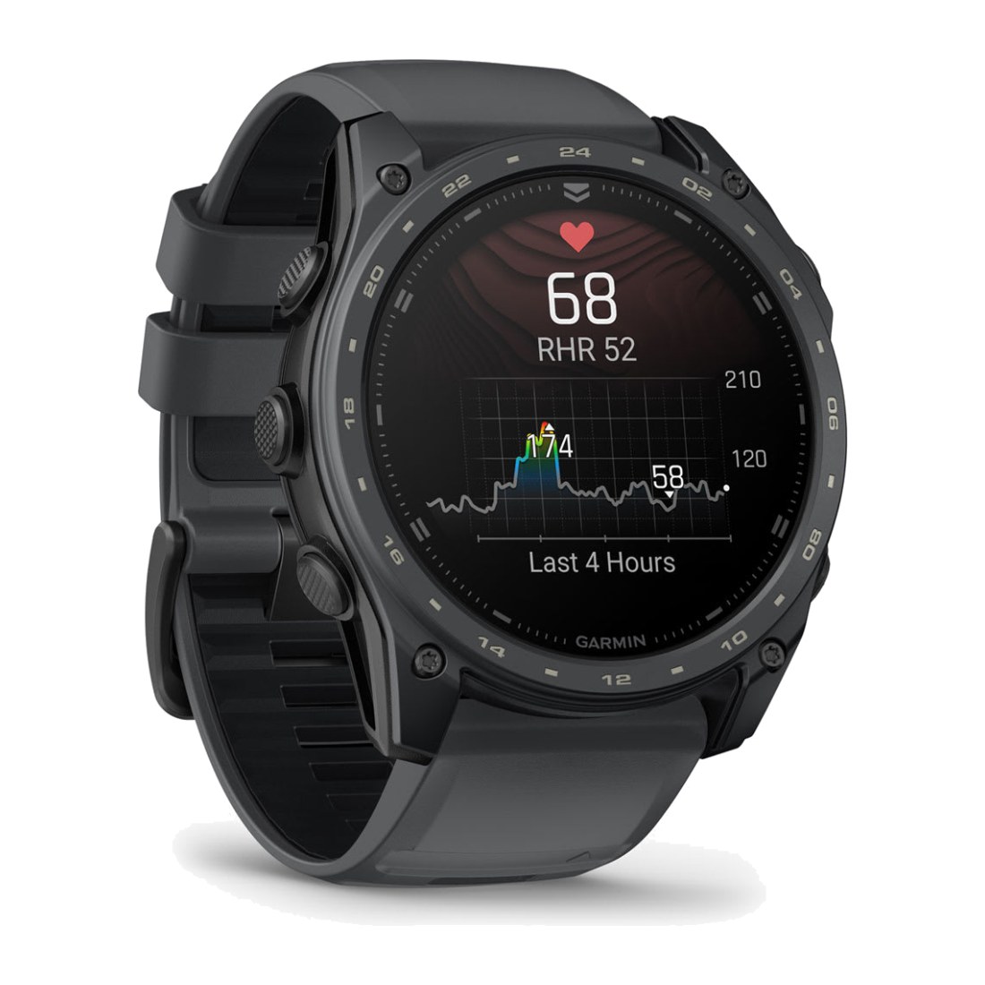 Garmin Tactix 8 (51mm) Amoled Sapphire Applied Ballistic Solver and Ceracote Slate Gray Band Silicone Band