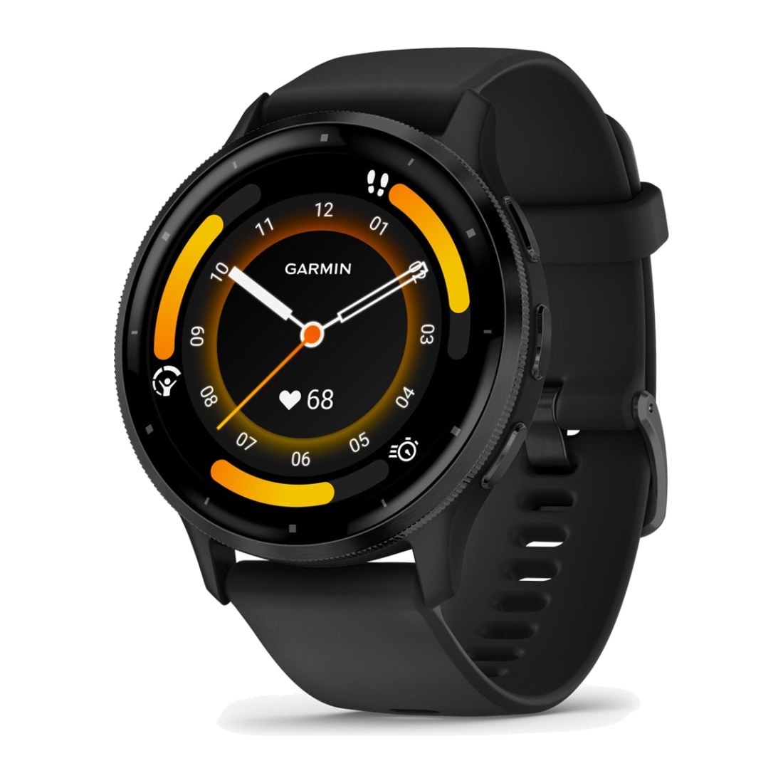 Garmin Venu 3 (45mm) Slate Gray wt Black Silicone Band