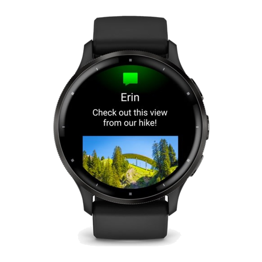 Garmin Venu 3 (45mm) Slate Gray wt Black Silicone Band
