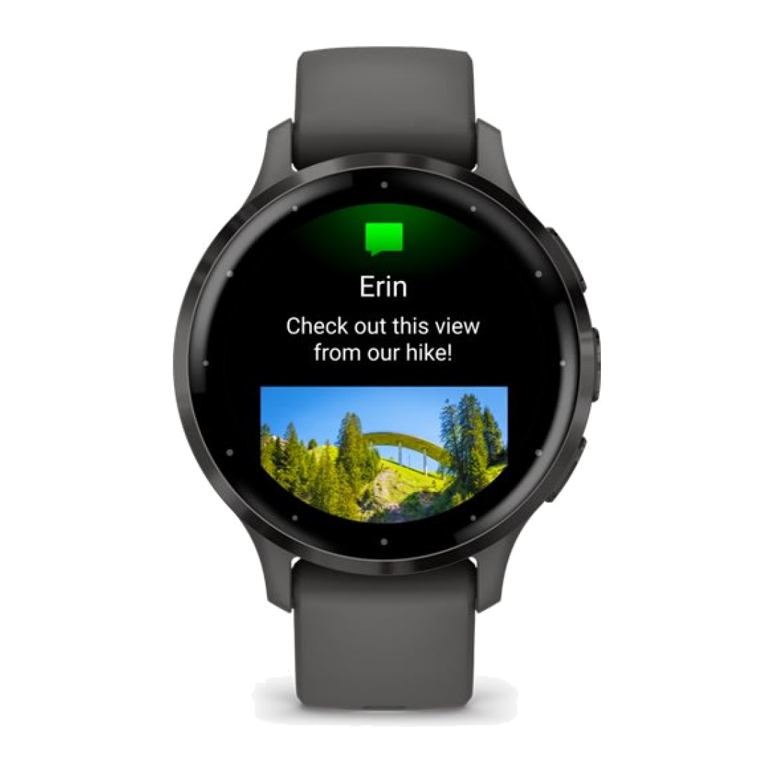 Garmin Venu 3 s (41mm) Slate Pebble wt Gray Silicone Band