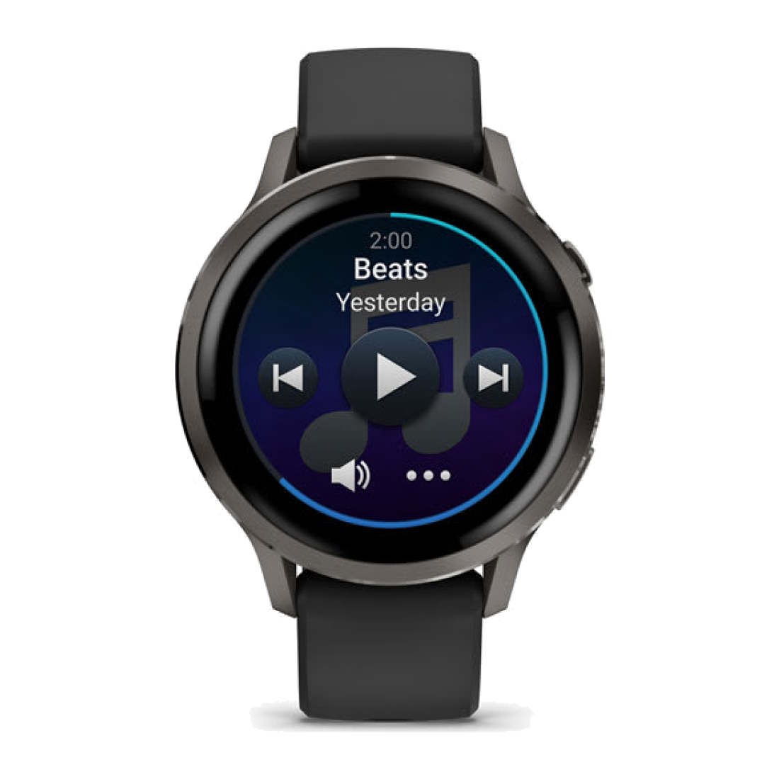 Garmin Venu 4 (41mm) Slate Gray wt Black Silicone Band