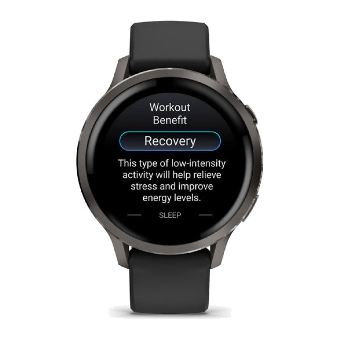 Garmin Venu 4 (41mm) Slate Gray wt Black Silicone Band