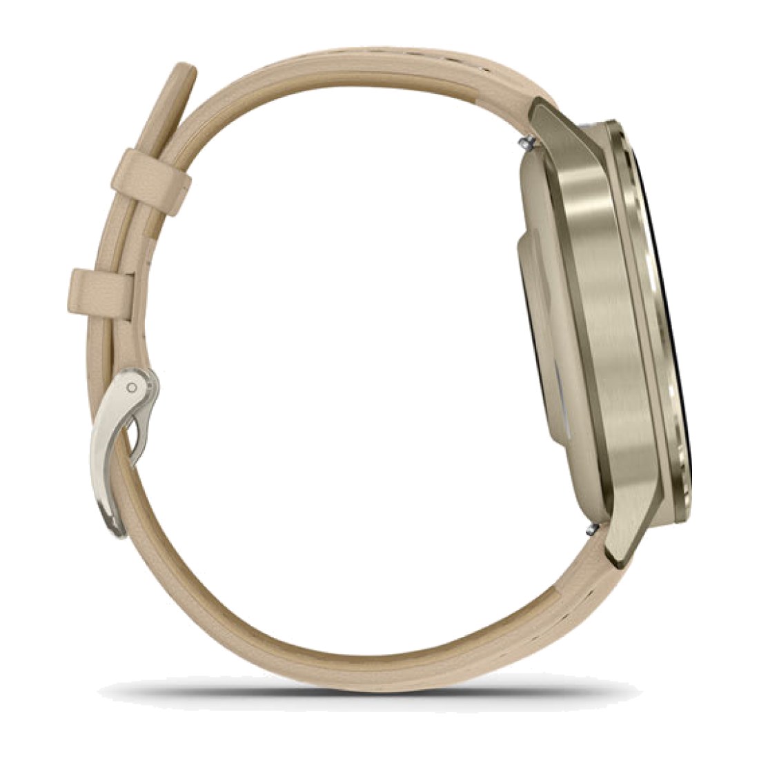 Garmin Venu 4 (41mm) Lunar Gold wt Bone Silicone Band + Light Sand Leather Band