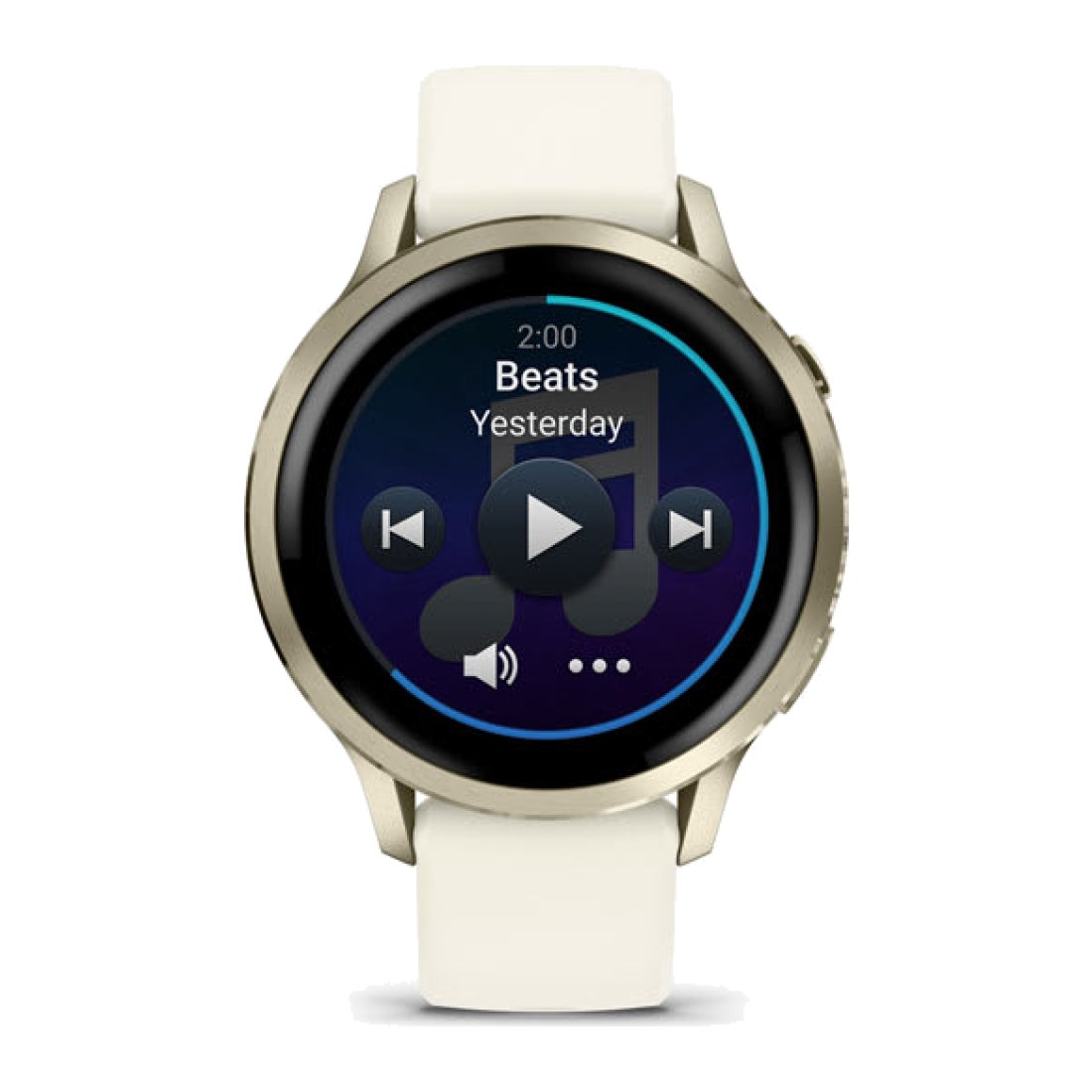 Garmin Venu 4 (41mm) Lunar Gold wt Bone Silicone Band