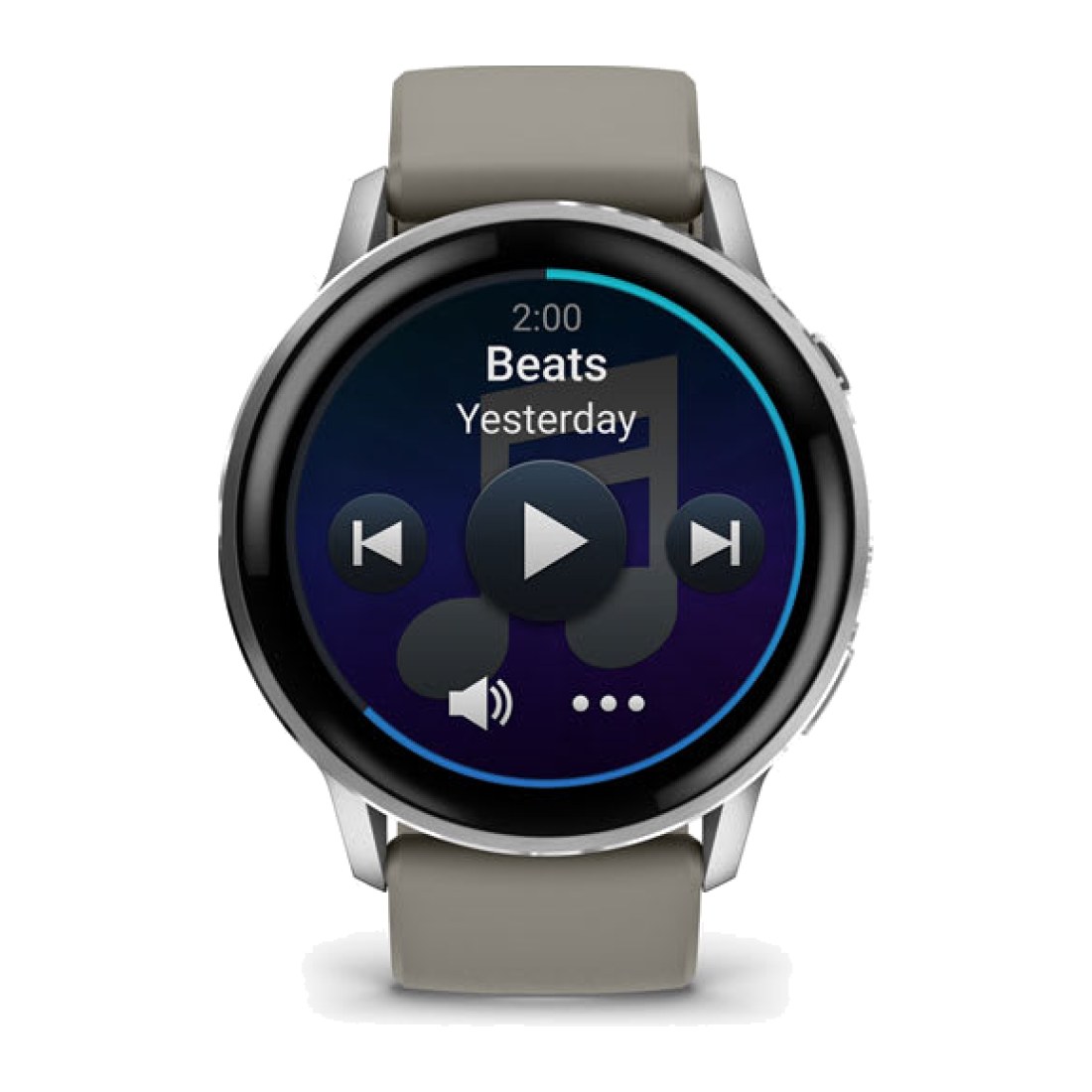 Garmin Venu 4 (45mm) Slate Gray wt Black Silicone Band