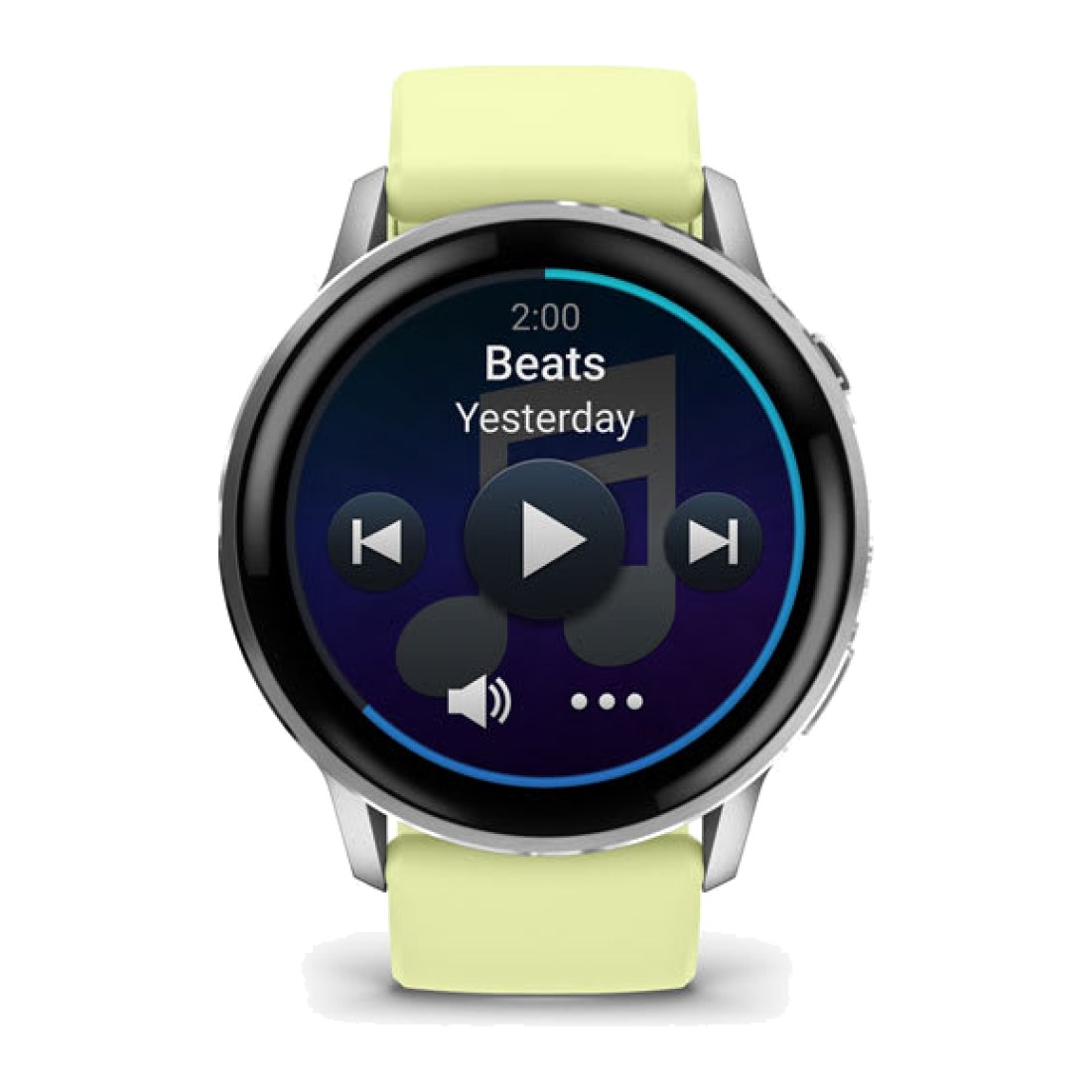 Garmin Venu 4 (45mm) Silver wt Citron Silicone Band