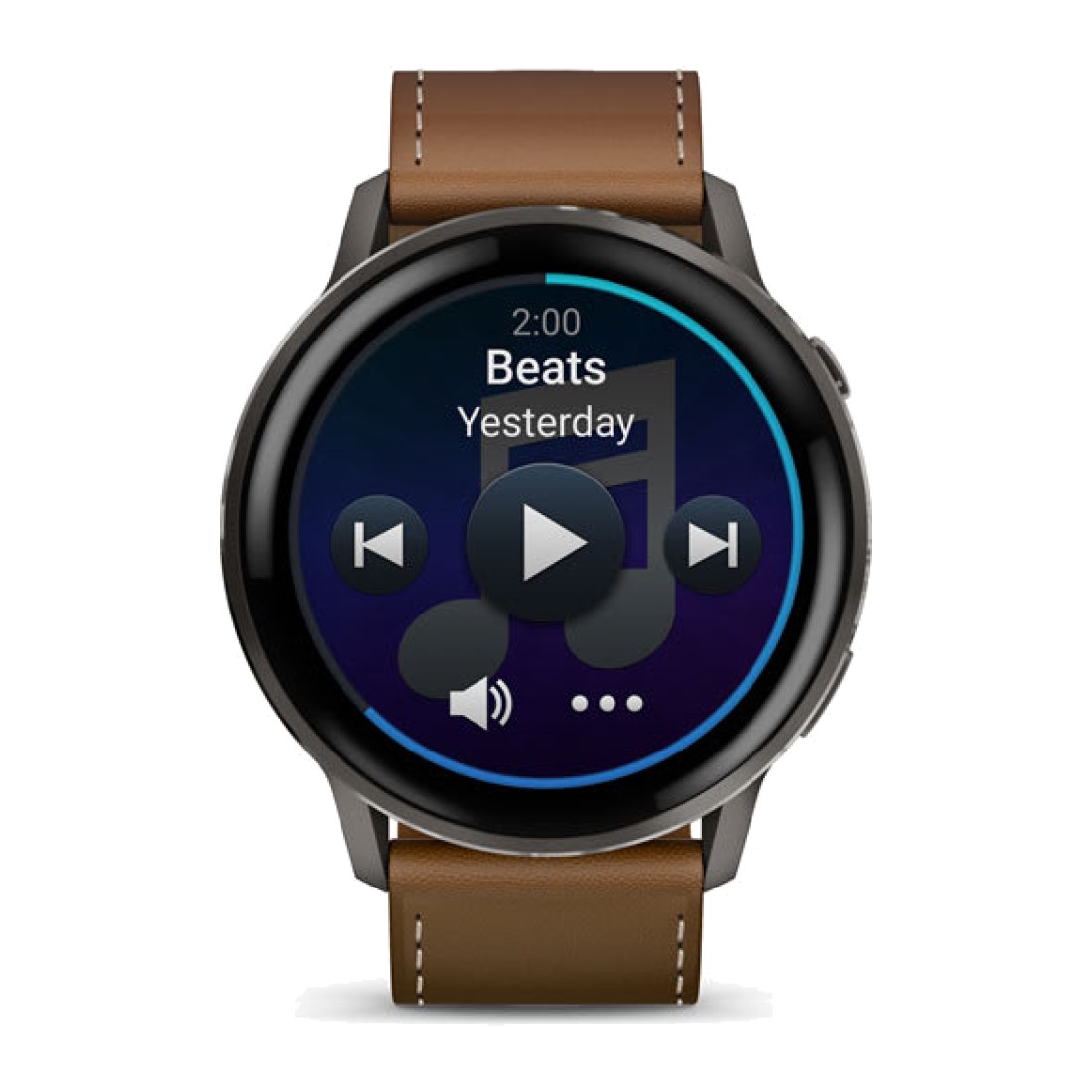 Garmin Venu 4 (45mm) Slate Gray wt Black Silicone Band + Brown Leather Band