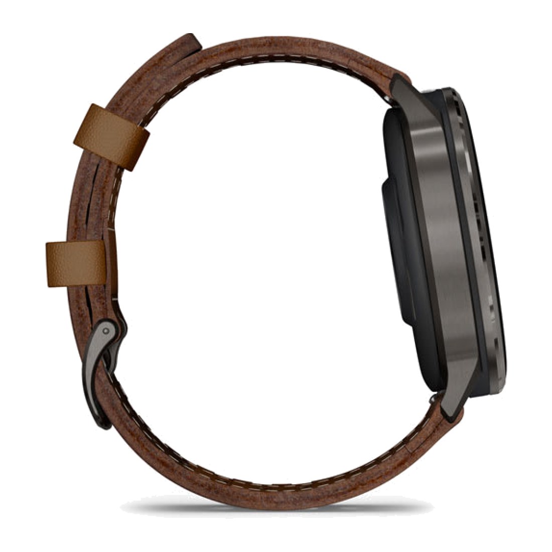 Garmin Venu 4 (45mm) Slate Gray wt Black Silicone Band + Brown Leather Band