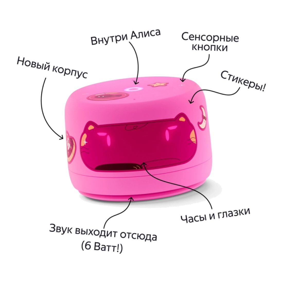 Яндекс Станция Лайт 2 без часов Pink