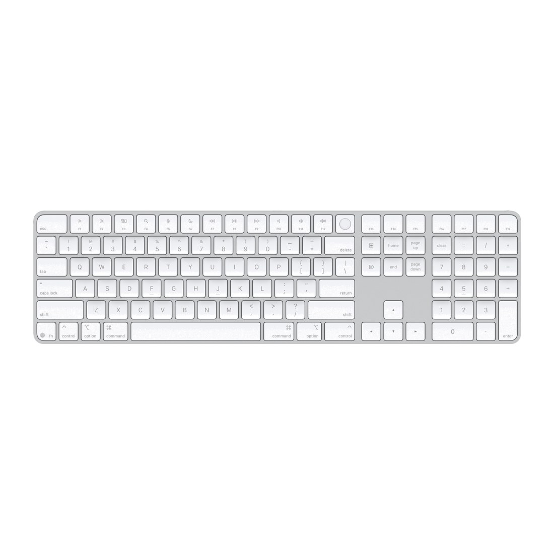 Magic Keyboard с Touch ID и цифровой панелью Numeric White USB-C