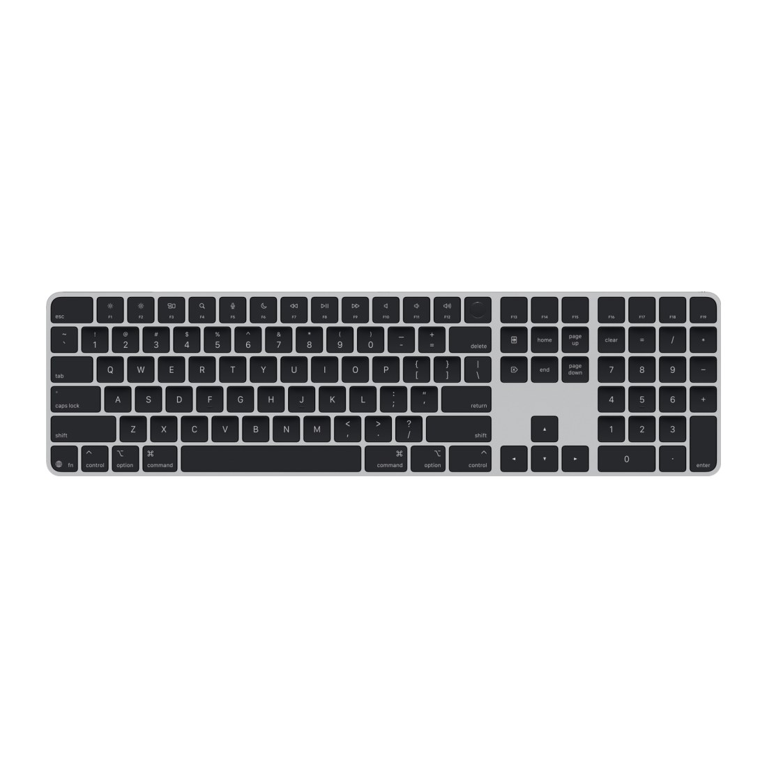 Magic Keyboard с Touch ID и цифровой панелью USB-C Black MXK83